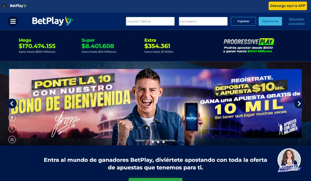 Captura de pantalla de Betplay